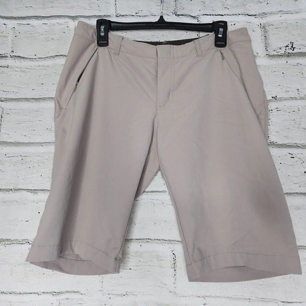 Patagonia Women’s Nylon Blend Bermuda Hiking Shorts Khaki Beige Size 8